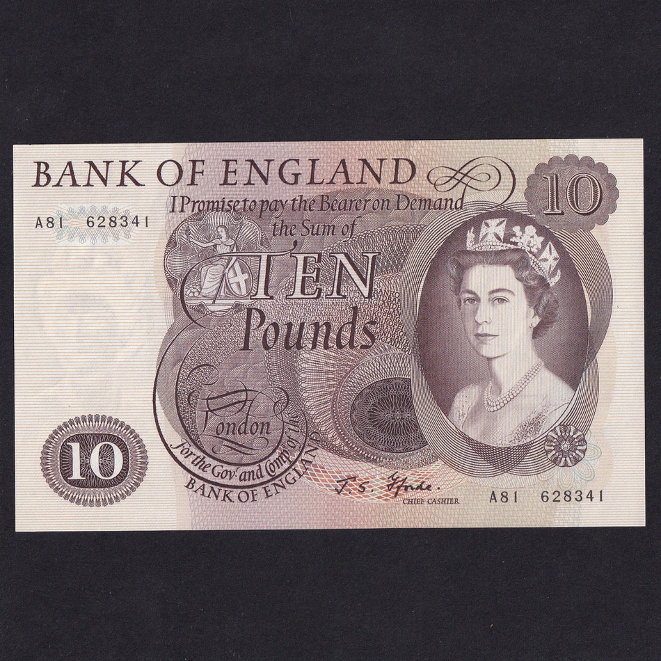 Bank of England (B316) Fforde, £10, A81, UNC