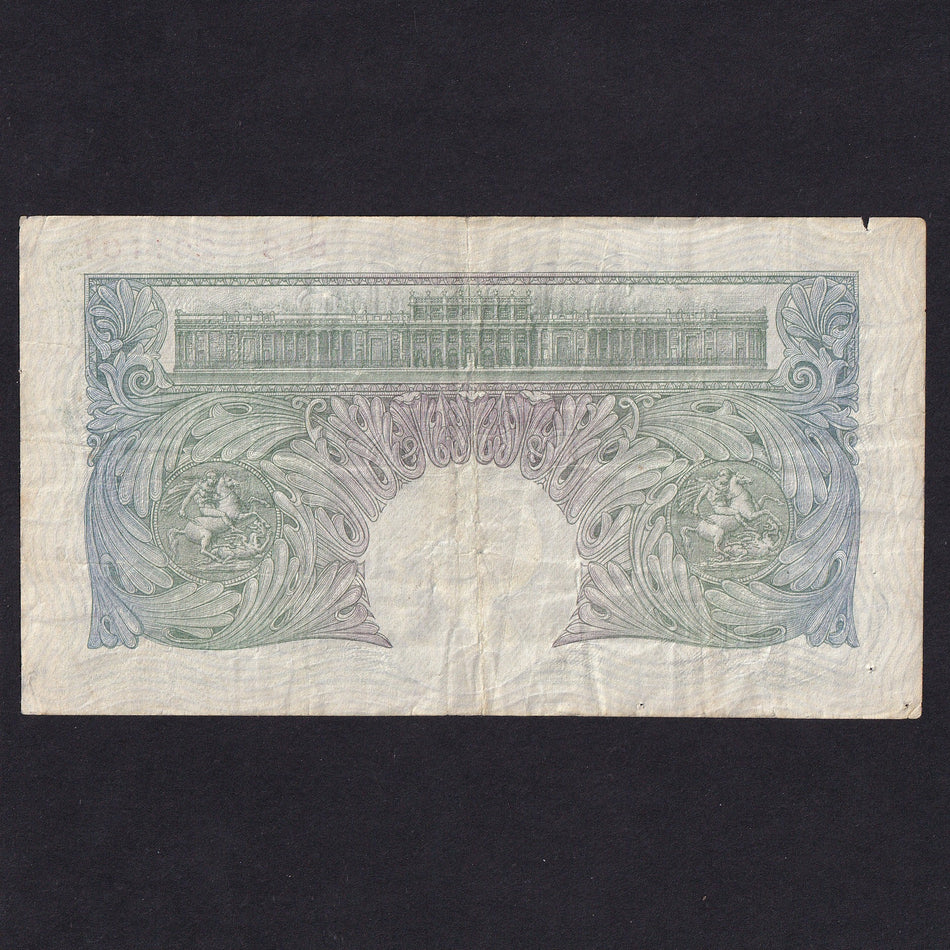 Bank of England (B212) Mahon, £1, B16, edge nick, VG