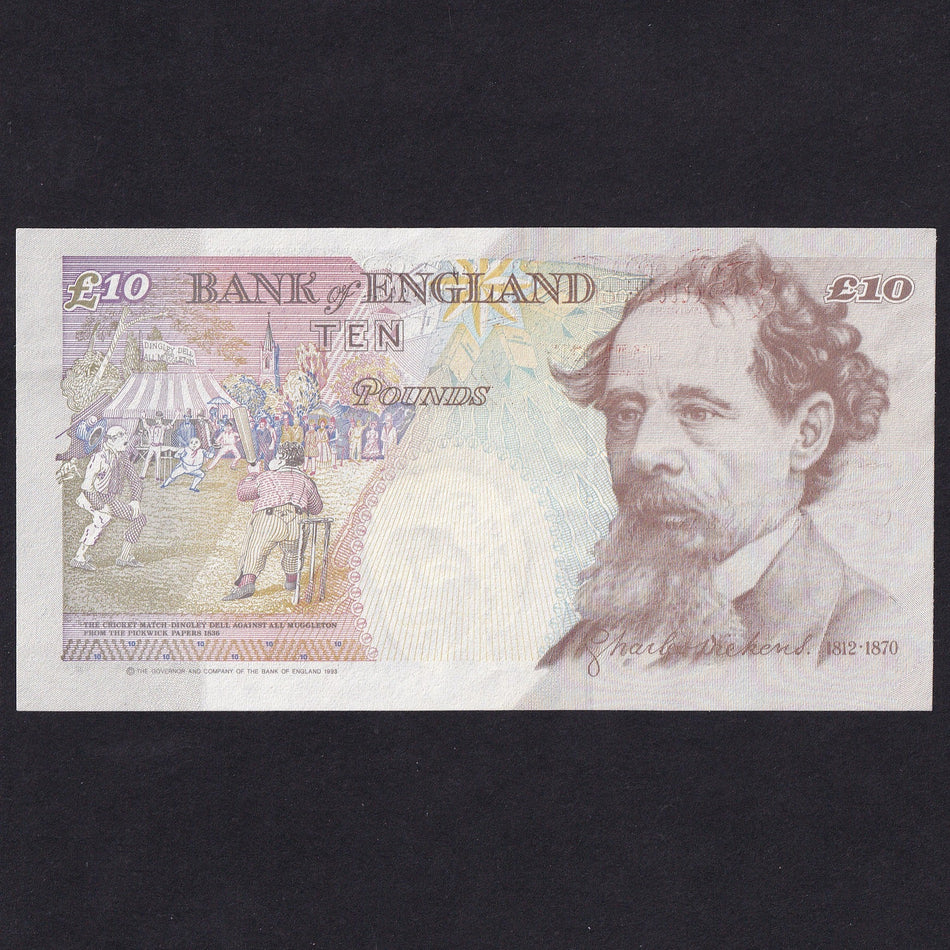 Bank of England (B369) Kentfield, £10, KD77, TEN and TEN, Good EF