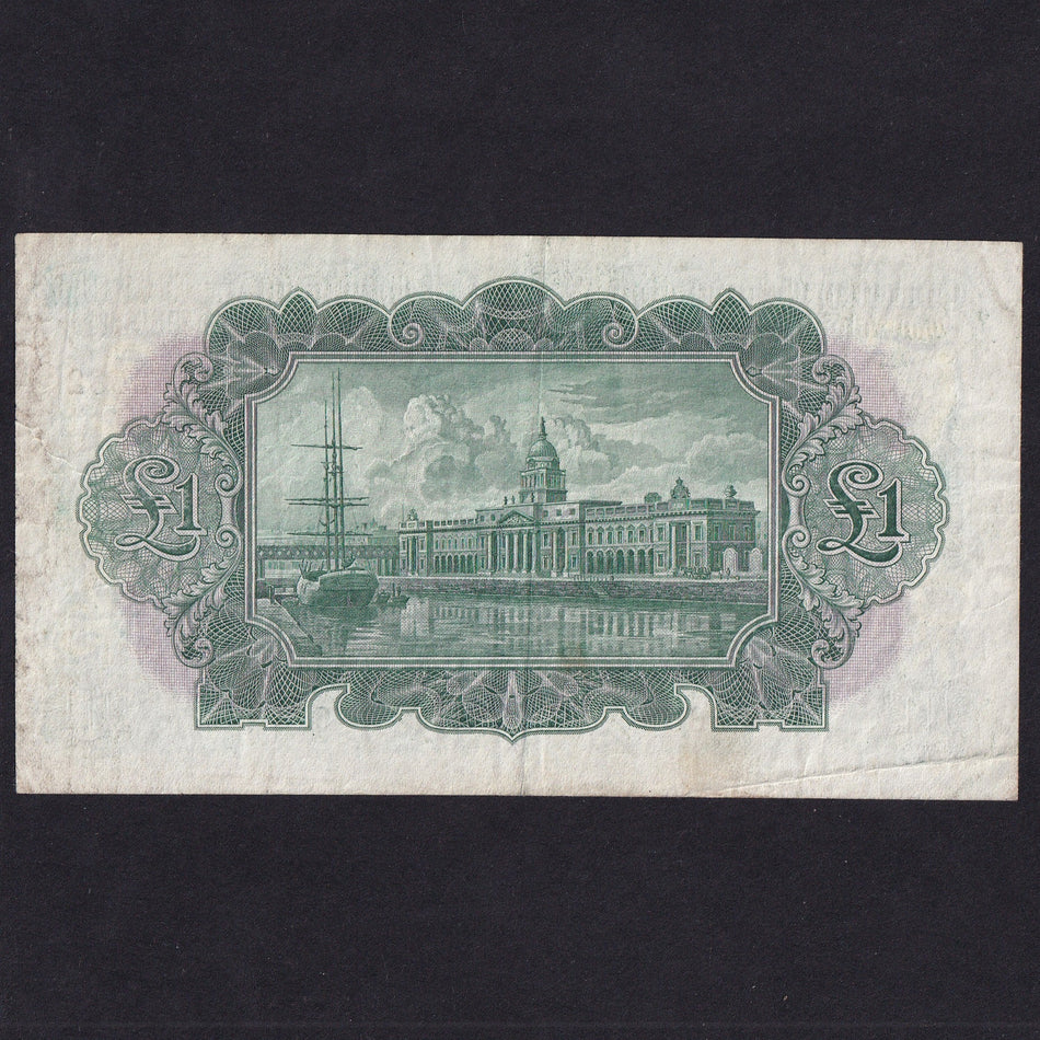 Ireland (P38c) Provincial Bank of Ireland, £1, 6th December 1938, ploughman, 19PA 002682, PMI CPB, Good Fine