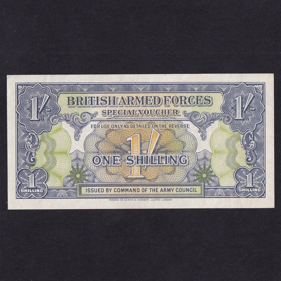 British Armed Forces (PM11) 1 Shilling, 1946, 1st series, Good EF