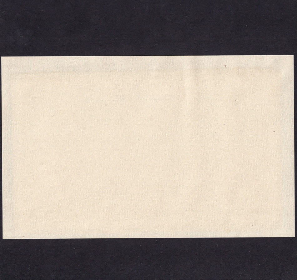 Provincial - Bath Bank, £5 obverse proof stuck to paper, 182x, for Tugwel & Co., Outing 90i, Fine