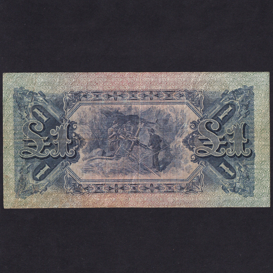 Australia (4d) £1, 1918, Creutty/ Collins, A796247R, Fine/VF