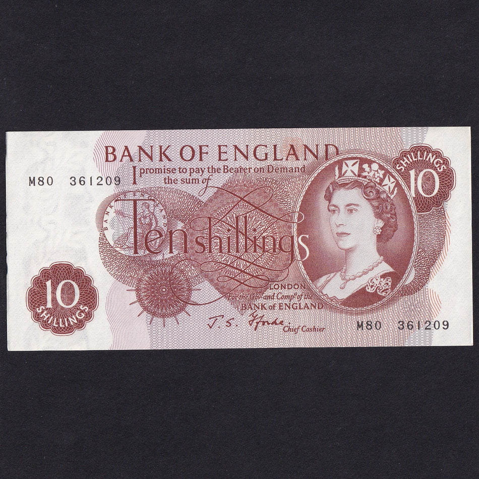 Bank of England (B311) Fforde, 10 Shillings last million replacement, M80, UNC
