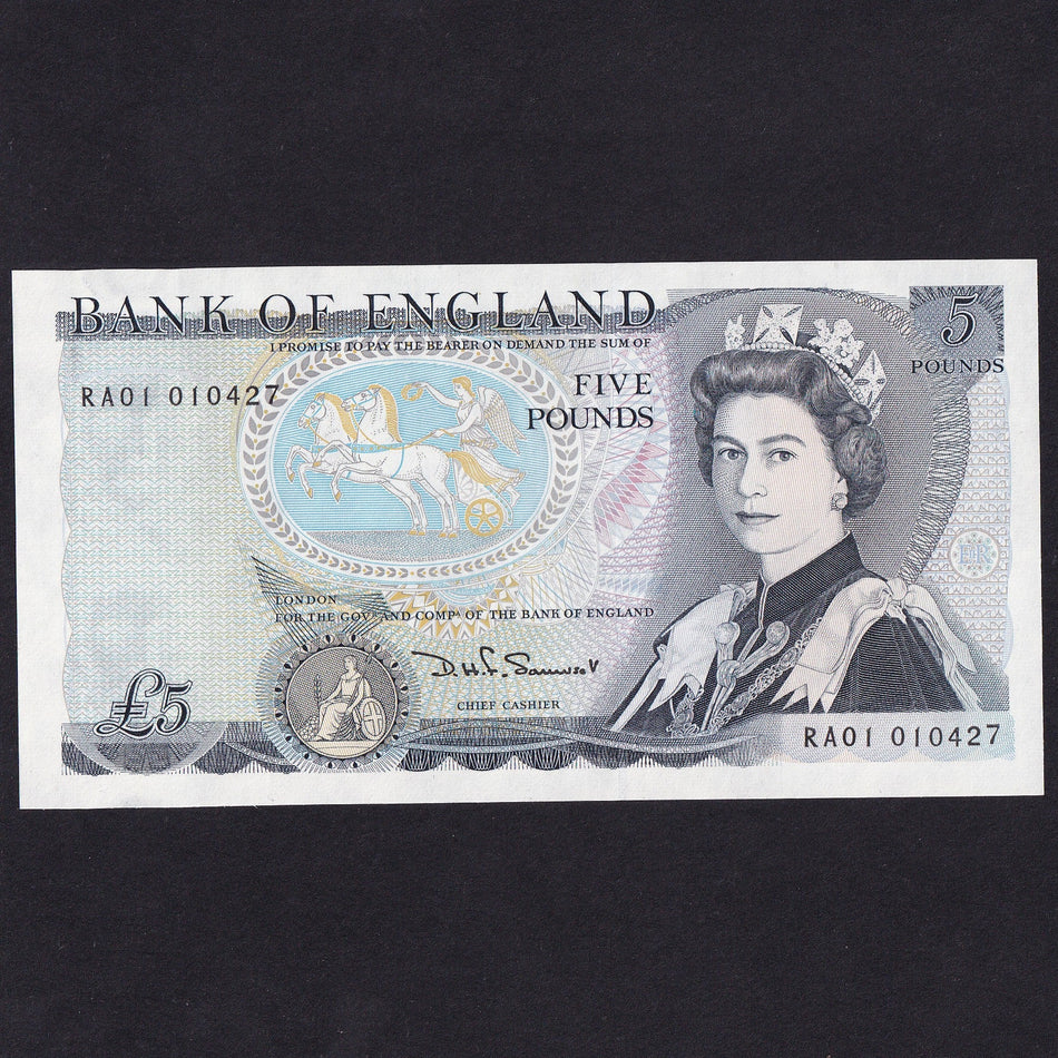 Bank of England (B345) £5, RA01 010427, UNC