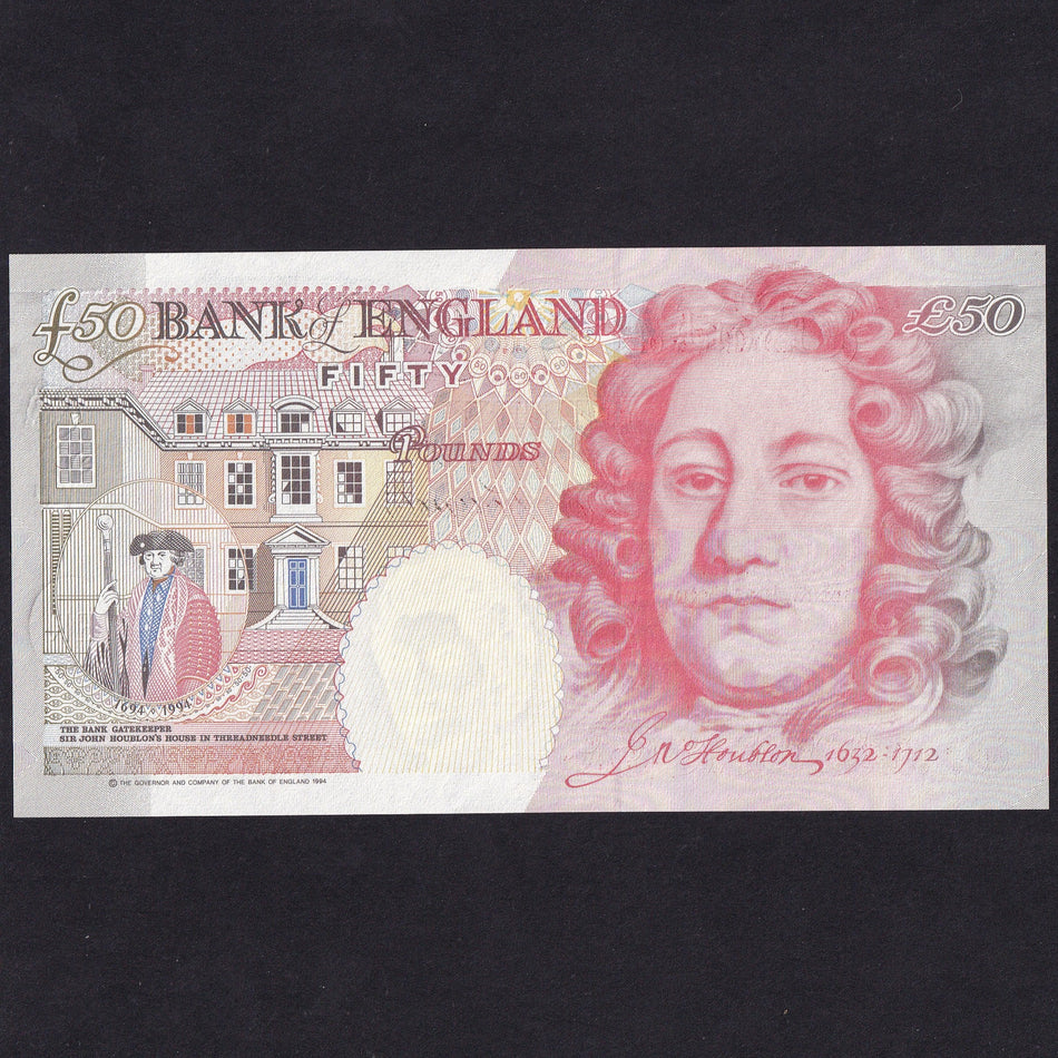 Bank of England (B377) Kentfield, £50, A01 000800, first million & nice number, UNC
