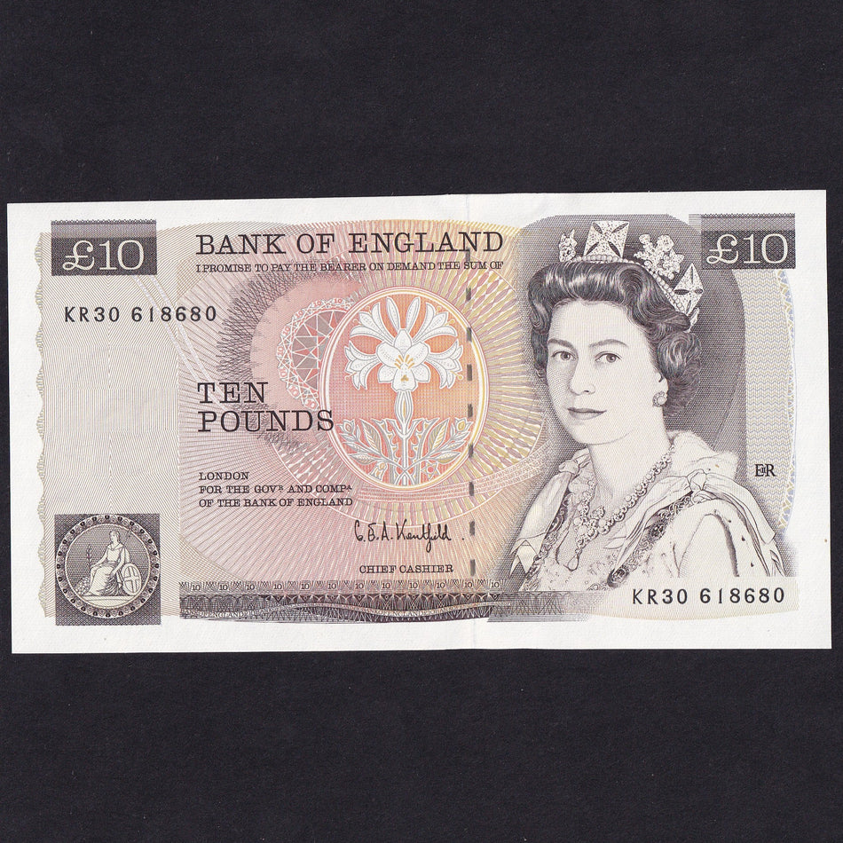 Bank of England (B360) Kentfield, £10, last run from circulation, KR30 618680, UNC