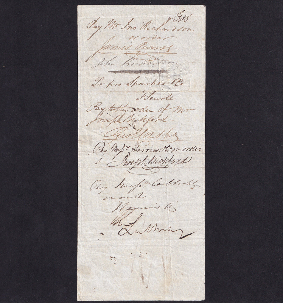 Wellington, Fox Fowler, 60 days after date pay to order £31 13/- 3d, Tho Fox and Sons, Fine