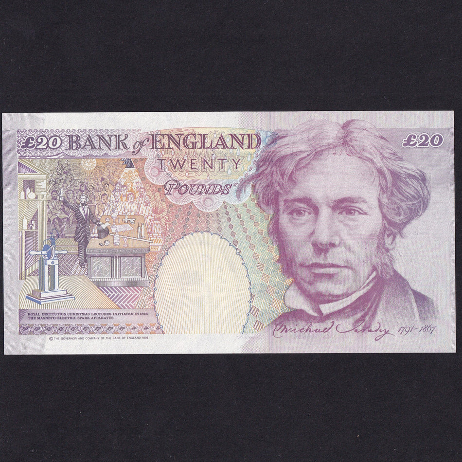 Bank of England (B385/ C147) Lowther, £20, DA01 000415, normally the first 500 notes go to bank staff this did, UNC