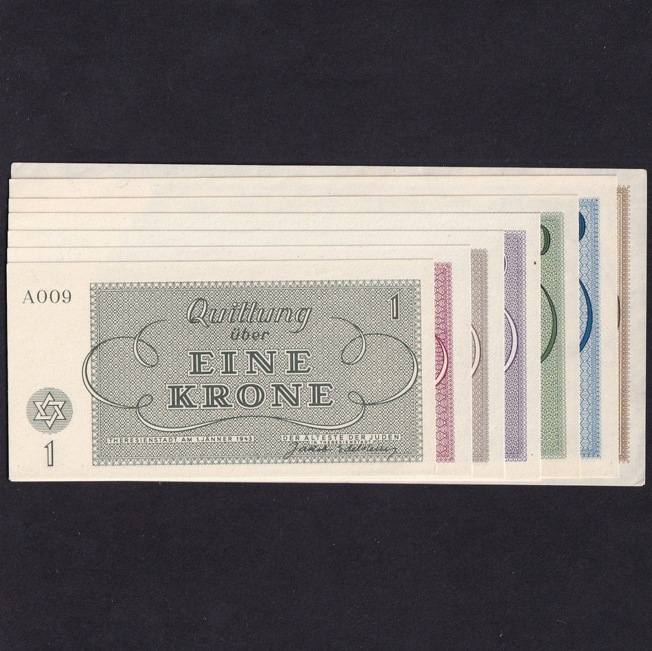 Czechoslovakia, Theresienstadt Concentration Camp, 1-100 Kronen, 1942, UNC