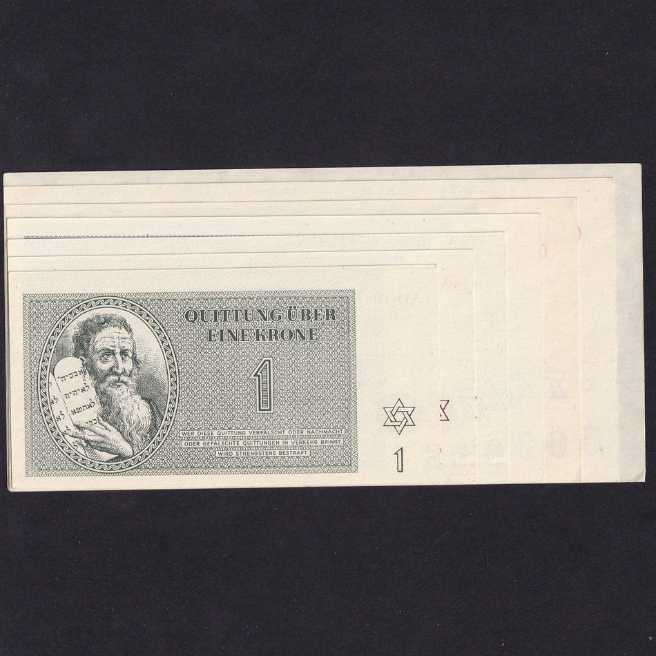 Czechoslovakia, Theresienstadt Concentration Camp, 1-100 Kronen, 1942, UNC