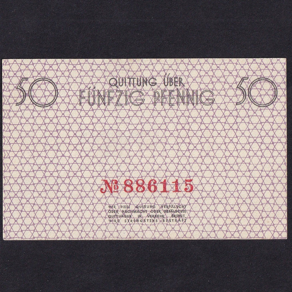 Poland, Litzmannstadt, 50 Pfennig, 1940, UNC