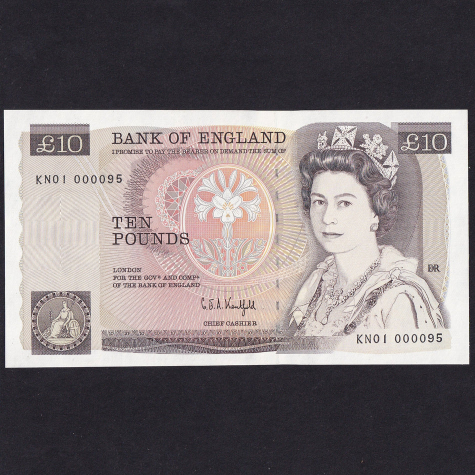Bank of England (B360) Kentfield, £10, first million & low serial, KN01 000095, UNC