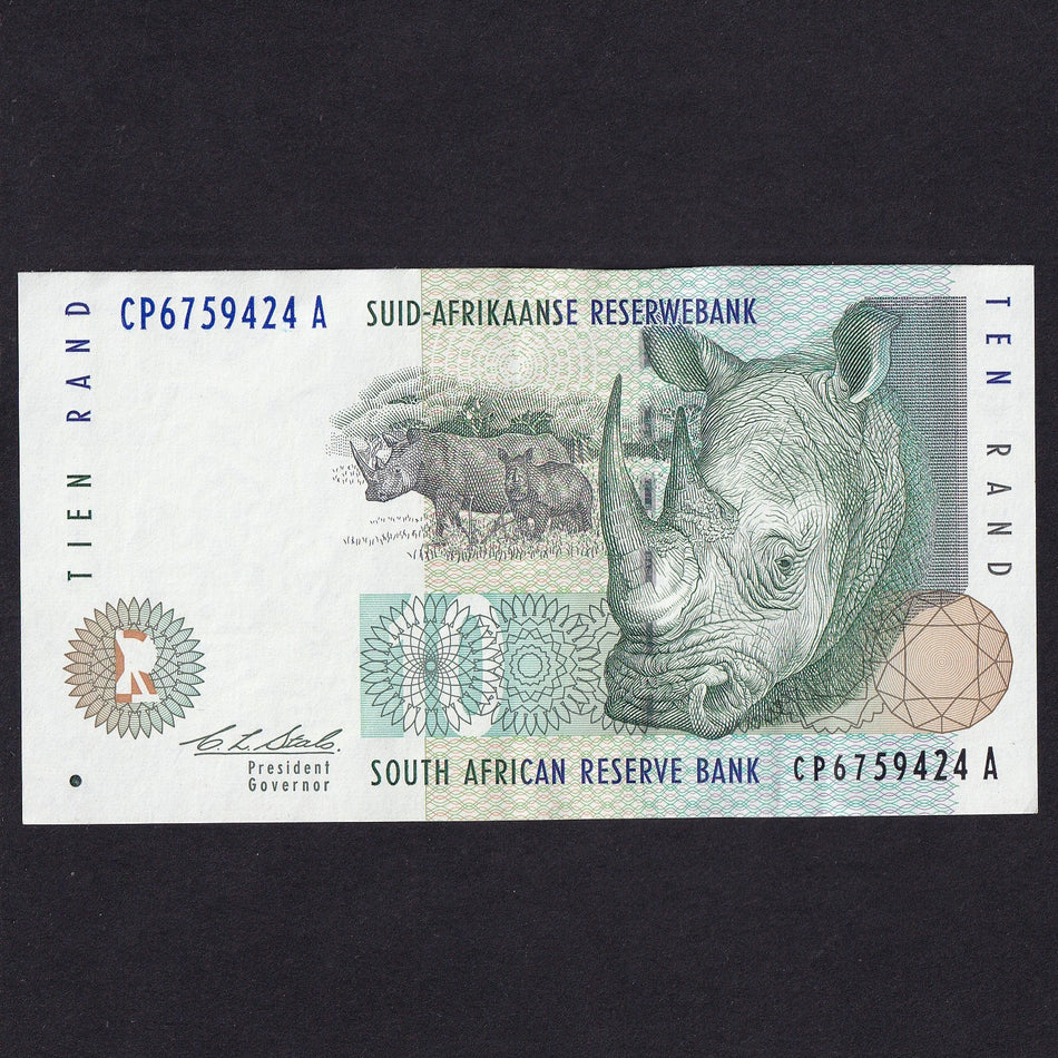 South Africa (P123a) 10 Rand, 1993, Stals signature, A/UNC