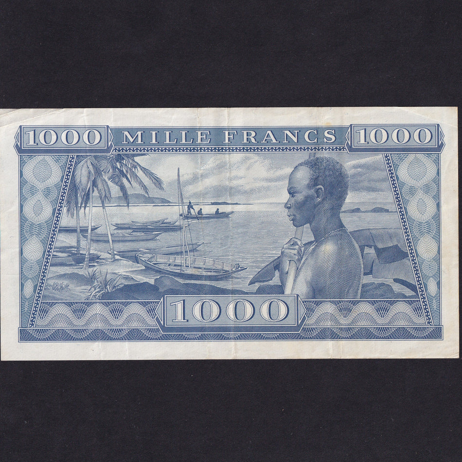 Guinea (P9a) 1000 Francs, 1958, 117541, VF