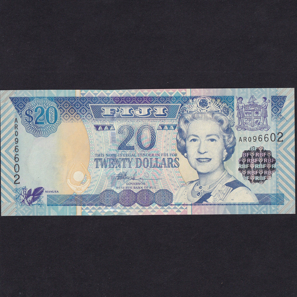 Fiji (P107) $20, 2002, QEII, UNC