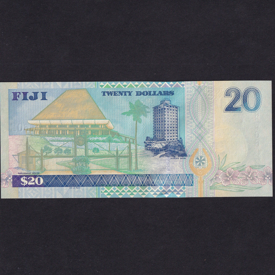 Fiji (P107) $20, 2002, QEII, UNC