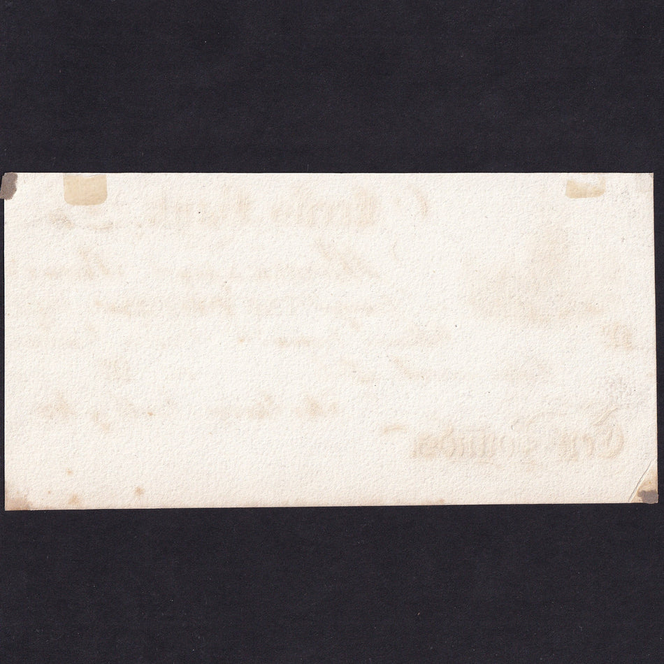 Provincial - Leeds Bank, £10 obverse proof, 18xx, for George Smith, Outing 1135b, mount marks, Good EF