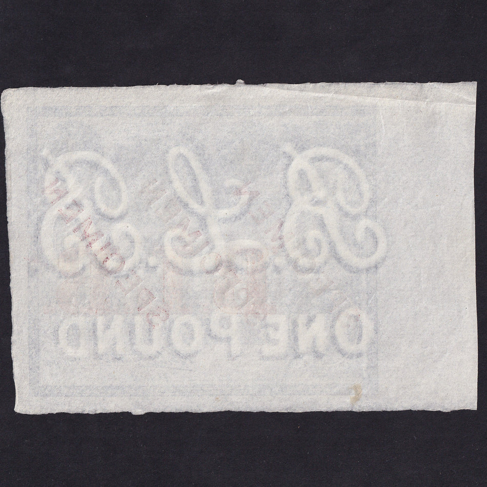 Scotland (P146) PMS BL54cs British Linen Bank, £1 specimen, 2nd November 1908, Alexander S. Aikman, BL49s, A/UNC