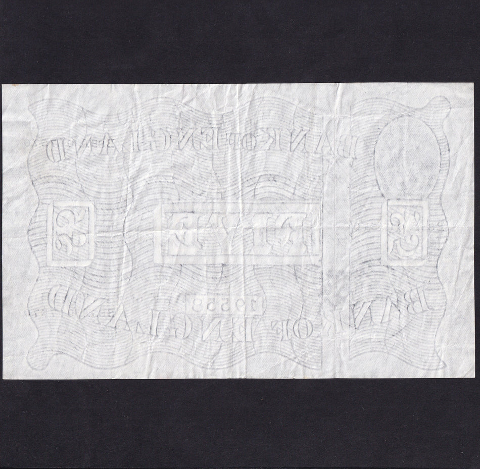 Bank of England (B276) O'Brien, £5, 16th January 1956, B85A 017570, Fine/ VF