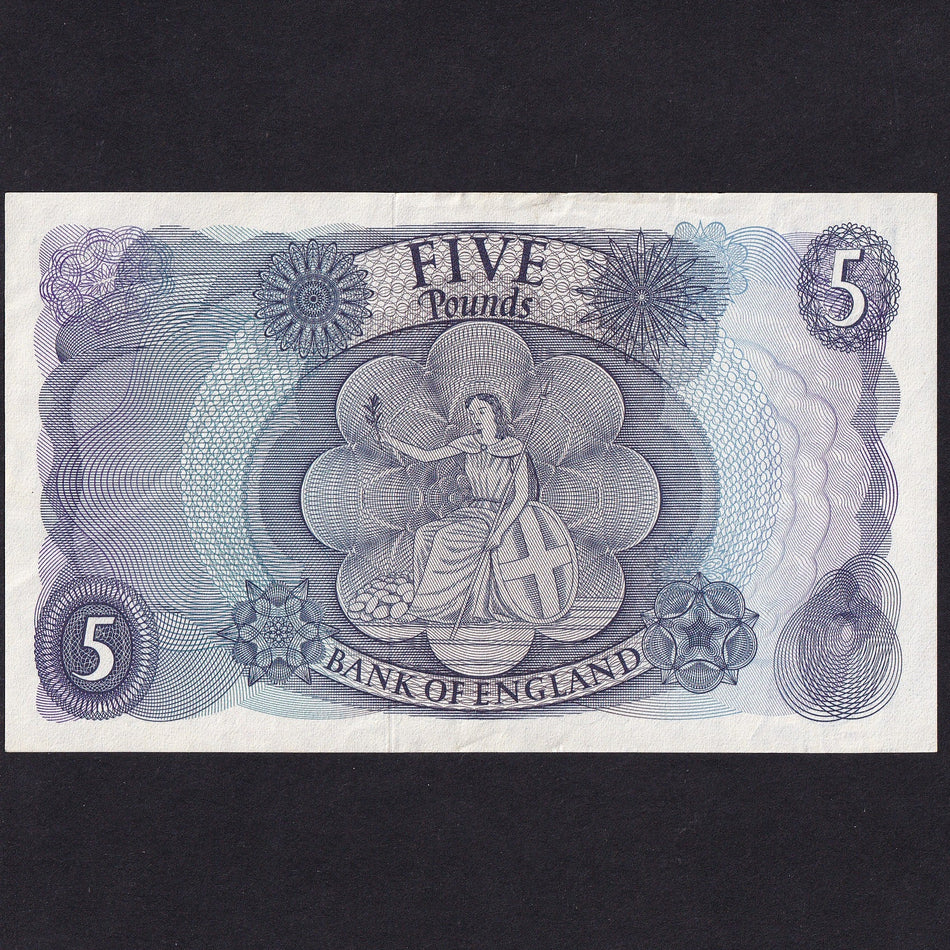 Bank of England (B298) Hollom, £5 replacement, M08 120533, VF