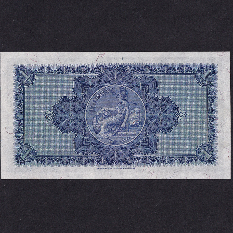 Scotland (P157b) British Linen Bank, £1, 1st December 1942, Waugh signature, Q/1 248229, PMS 65b, Good EF