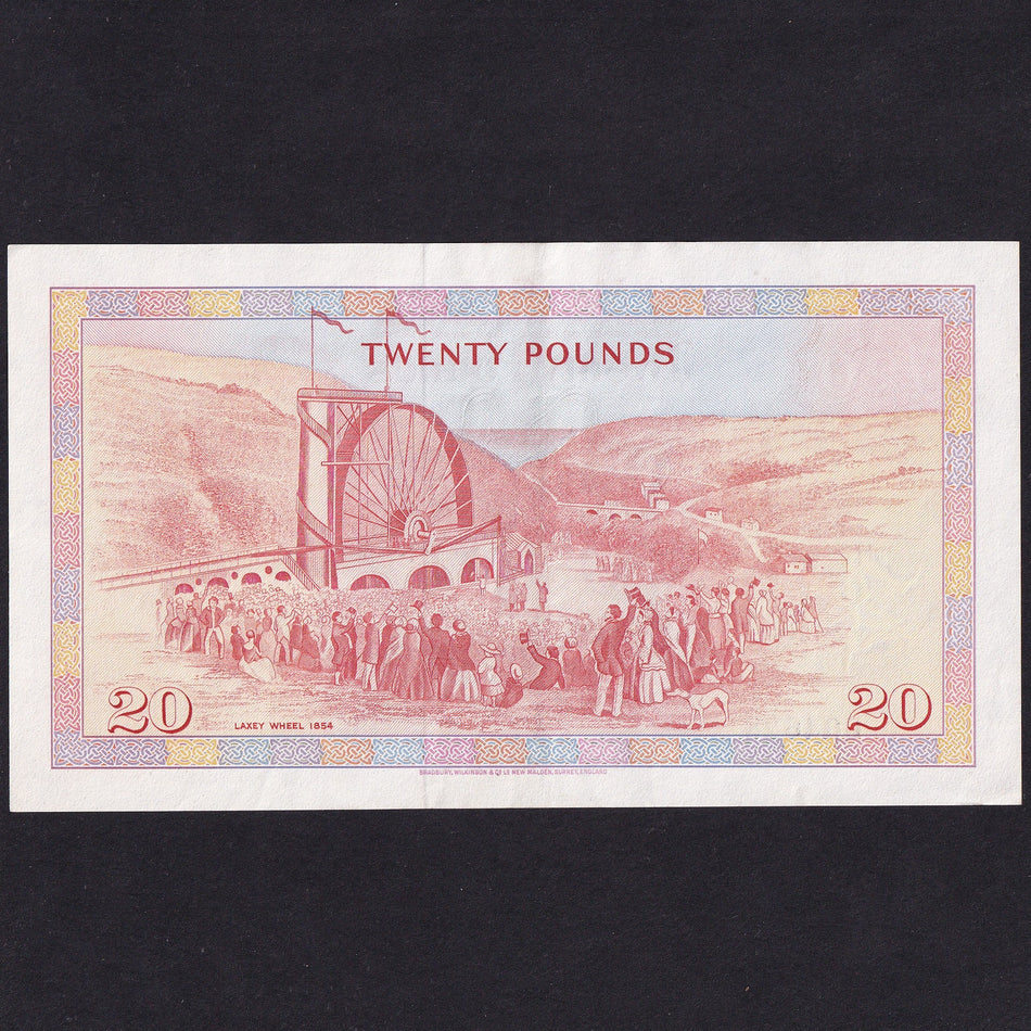 Isle of Man (P32) £20, 1979, millennium commemorative, no.004628, Good EF