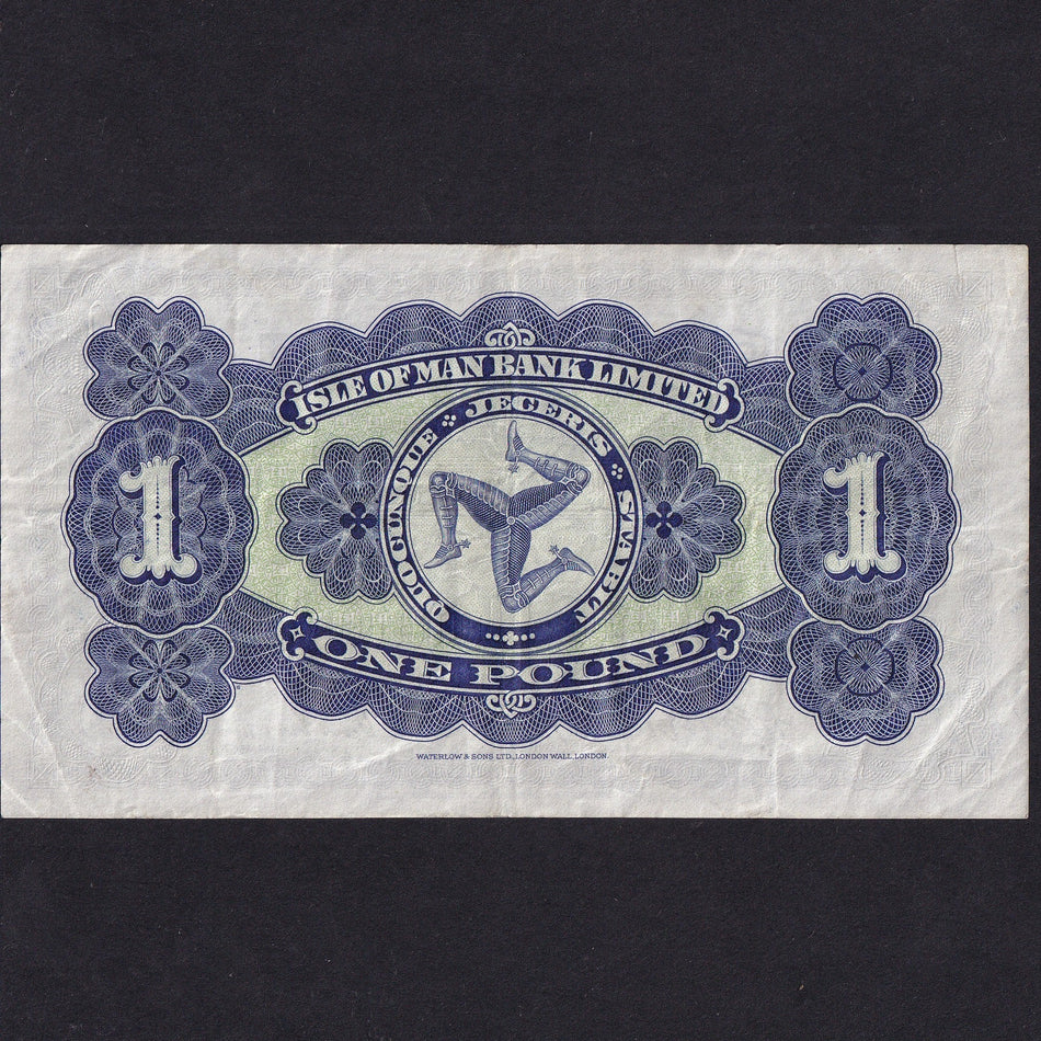 Isle of Man (P.6d) Isle of Man Bank Limited, £1, 24th October 1960, last date, note no.0/4 2795, Cashin/ Quirk, M283, Good VF