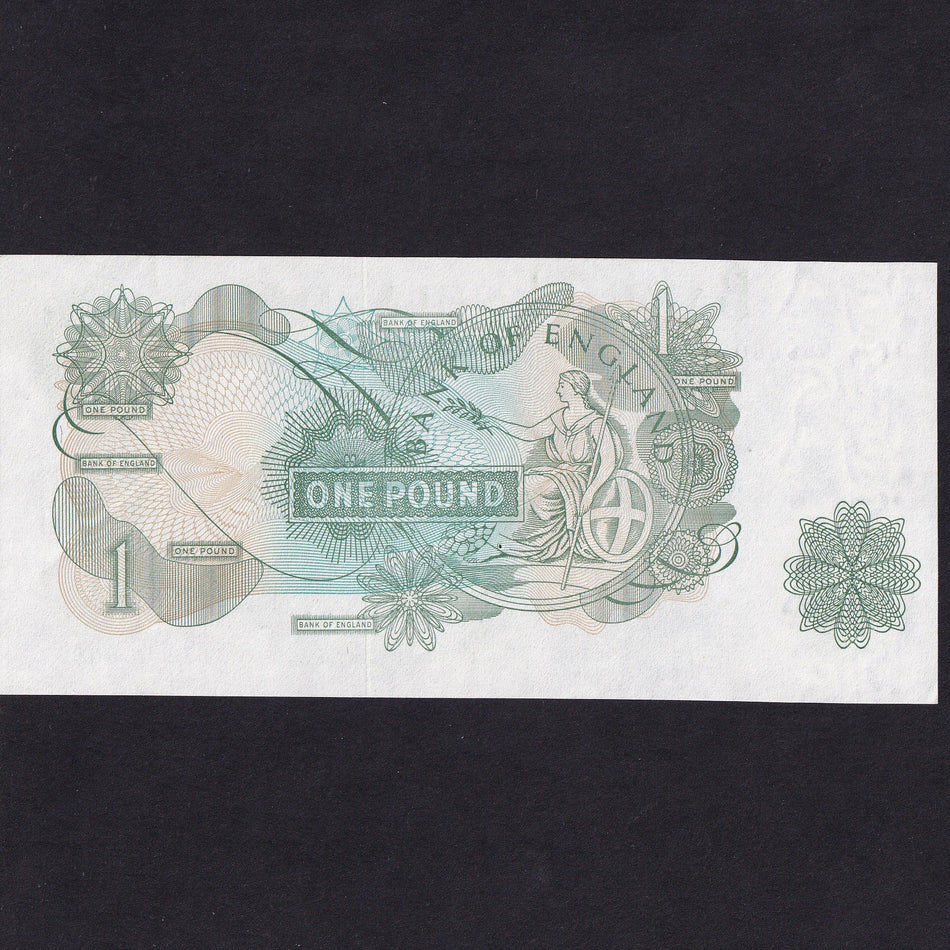 Bank of England (B322) Page, £1 error, mismatched serial, BT76 588080/ 688080, UNC