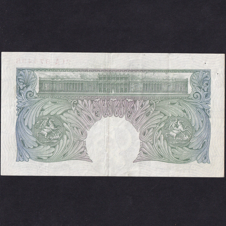 Bank of England (B226) Catterns, £1, 21A 974498, pressed, pinholes, A/VF