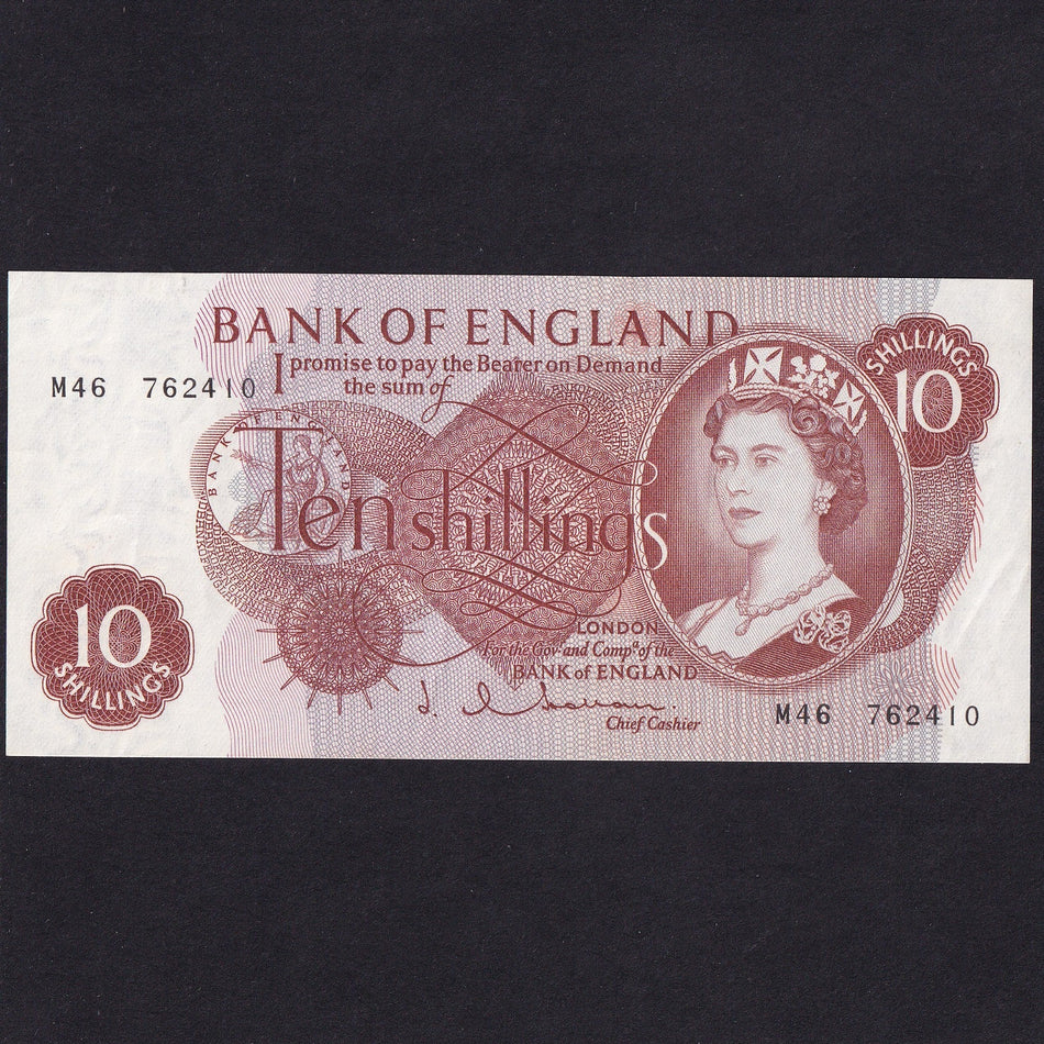 Bank of England (B296) 10 Shillings replacement, M46, EF
