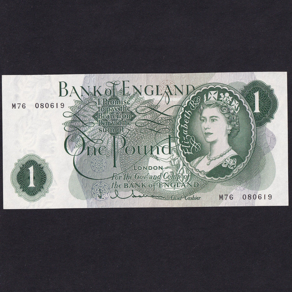 Bank of England (B289) Hollom, £1 replacement, M76, EF