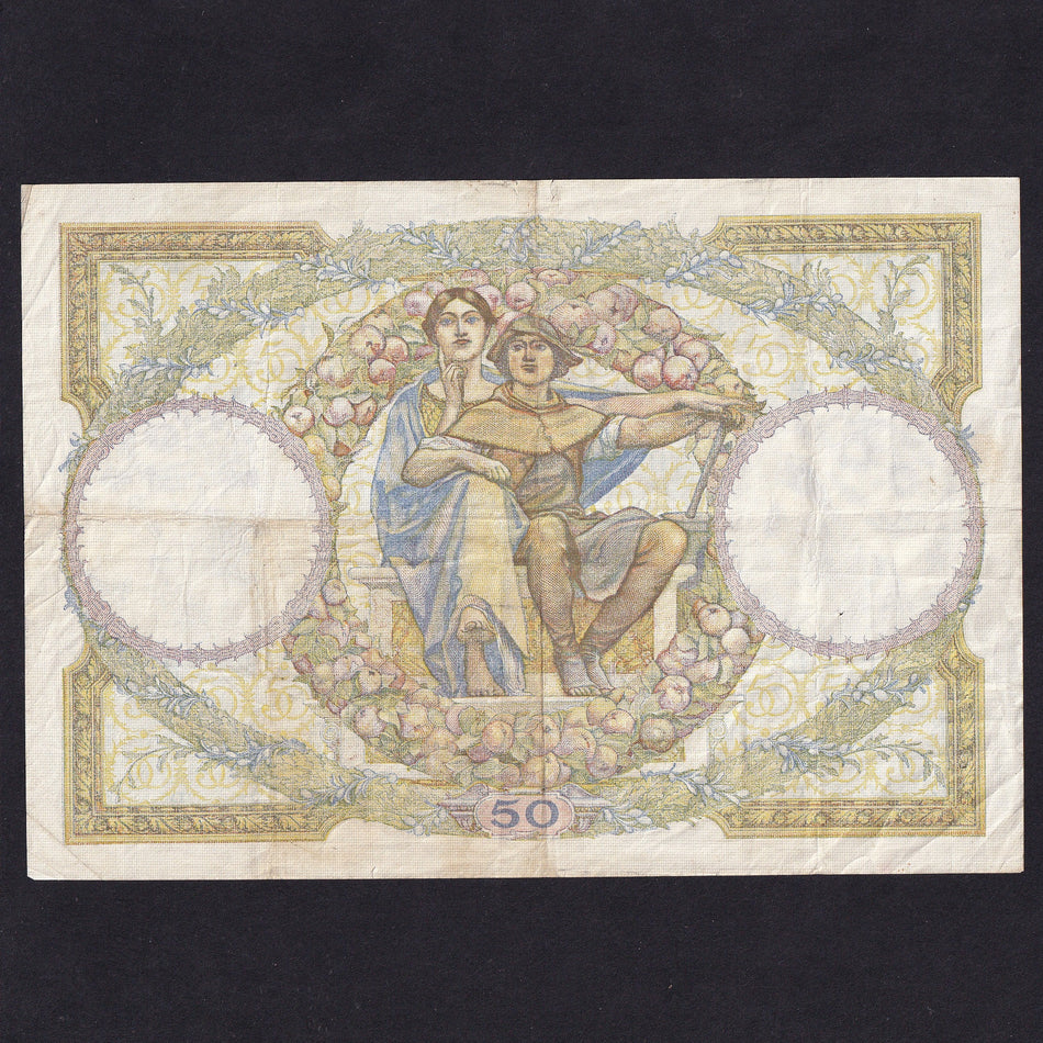 France (P80b) 50 Francs, 8th June 1933, P.13518 046, Boyer/ Strohl, Fine