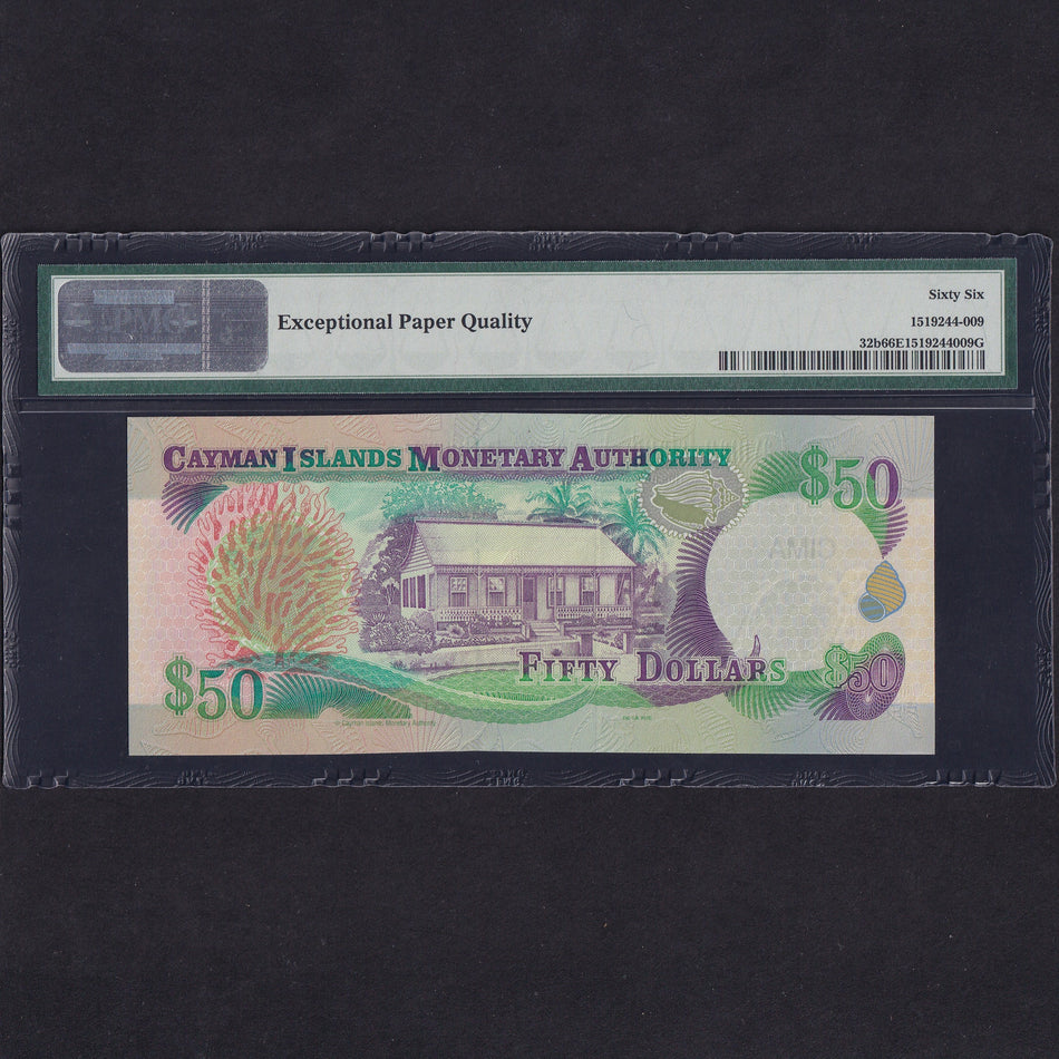 Cayman Islands (P32) $50, 2003, C/2 000789, PMG66, UNC