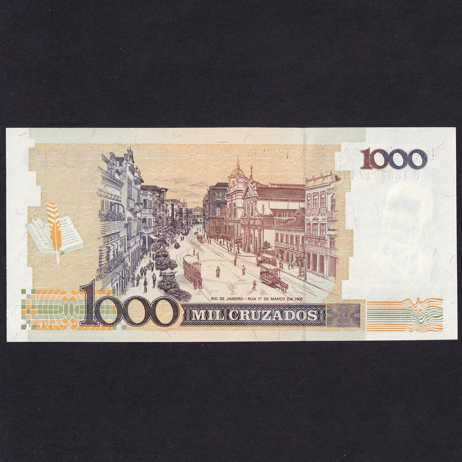 Brazil (P216b) 1 Cruzado Novo on 1000 Cruzados, UNC