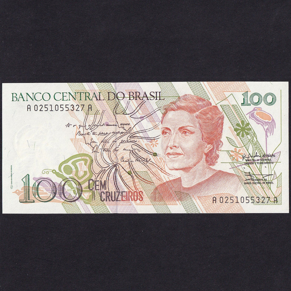 Brazil (P228) 100 Cruzeiros, 1990, UNC