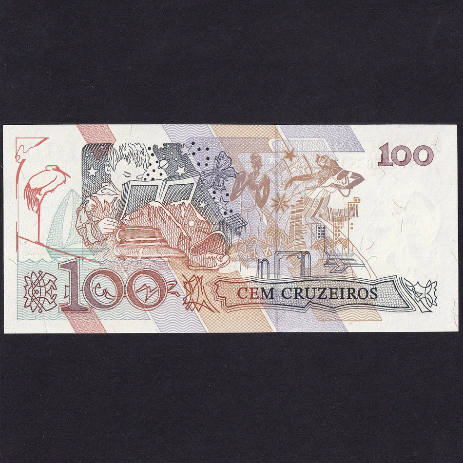 Brazil (P228) 100 Cruzeiros, 1990, UNC