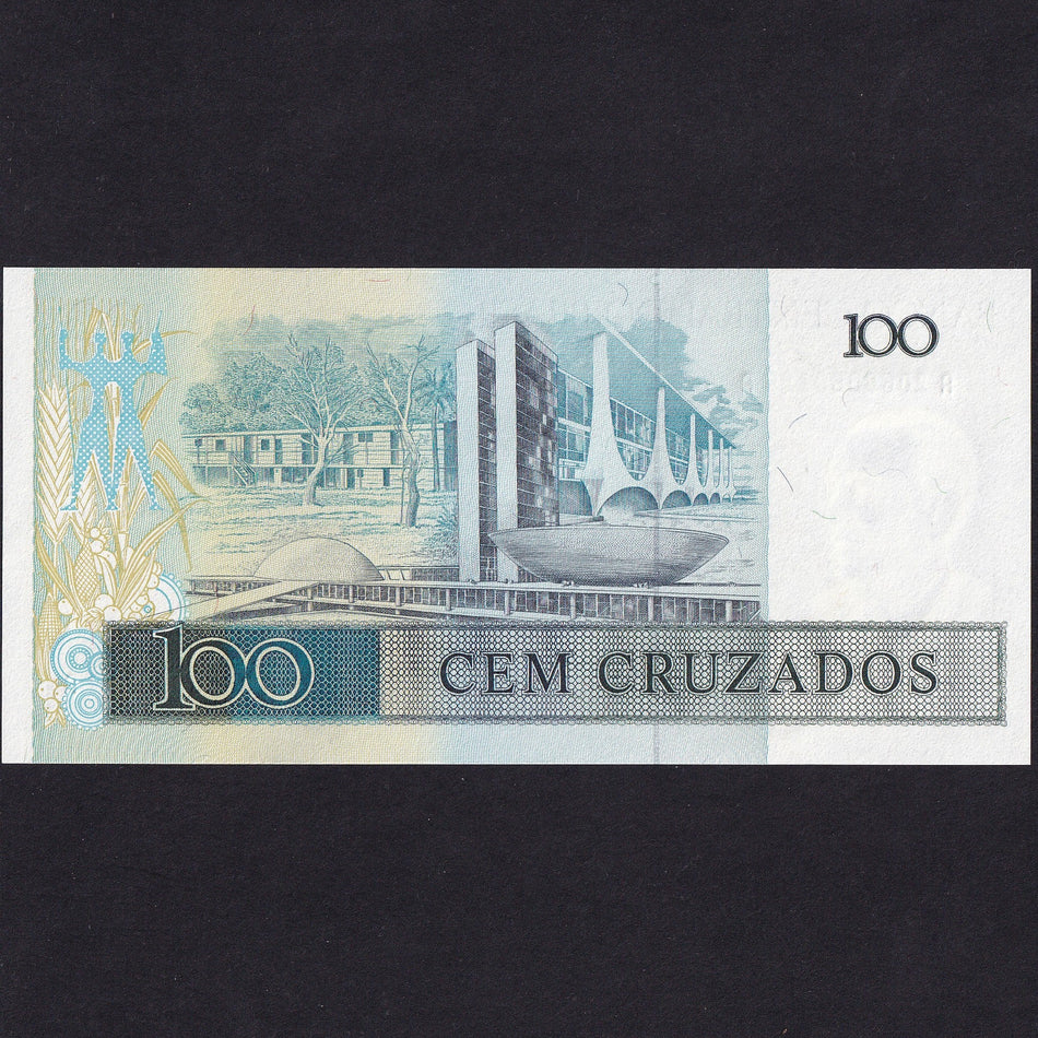 Brazil (P211c) 100 Cruzados, 1987, signature 25, UNC