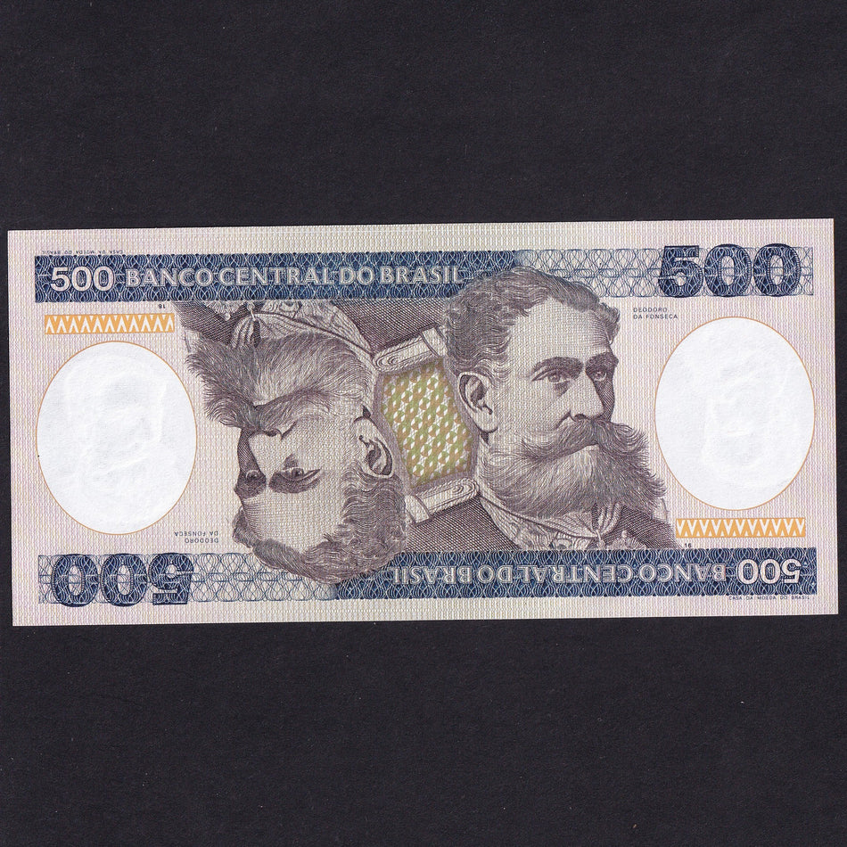 Brazil (P200b) 500 Cruzerios, 1985, signature 21, UNC