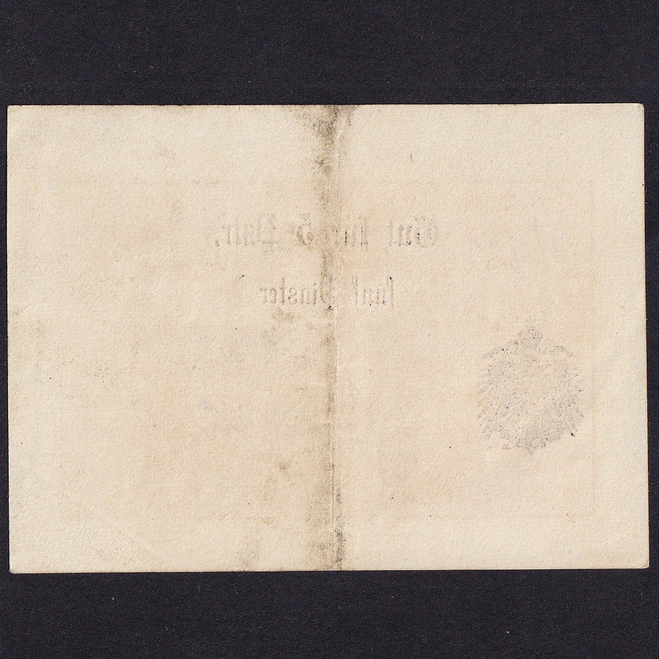 Georgia, WWI Georgian Legion used in Turkey, 5 Piastre, 1916 but serial 111, Rosenberg 482a, VF