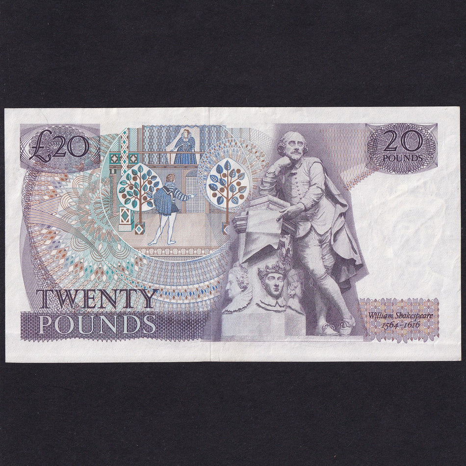 Bank of England (B328) Page, £20, A06 788392, first million, VF