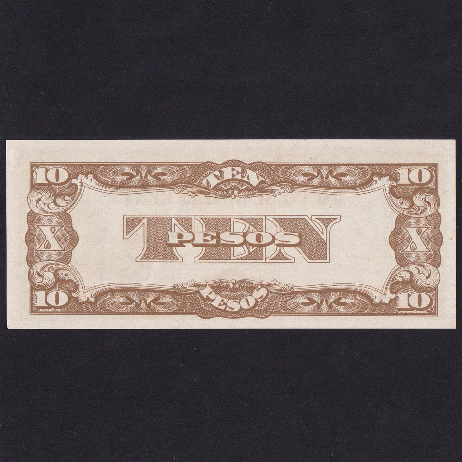 Philippines (P108) Japanese Occupation WWII, 10 Peso, 1942, EF