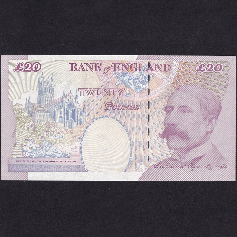 Bank of England (B386/C148) Lowther, £20, AA01 999883, first million, UNC