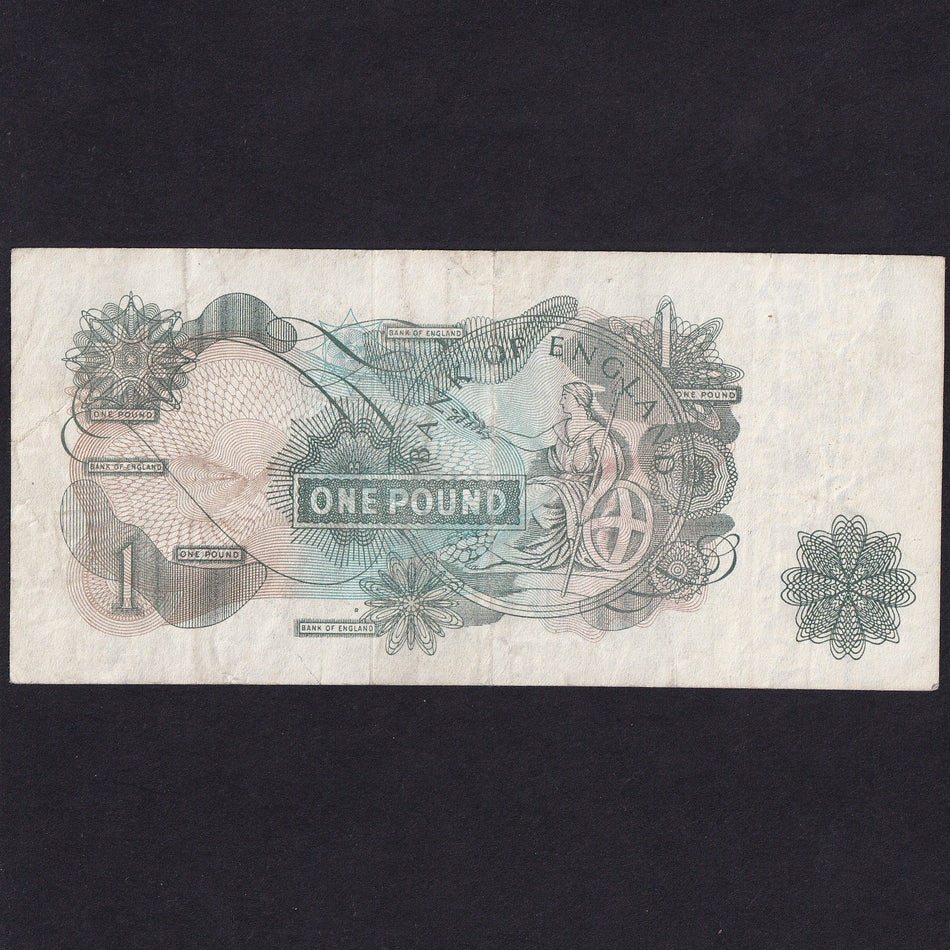 Bank of England (B283) O'Brien, £1 'R' note, A06N 182284, VG
