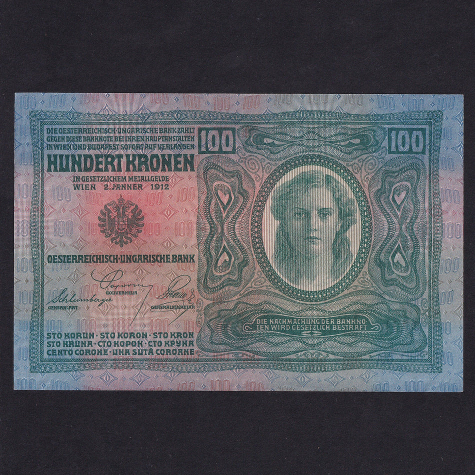 Austria (P56) 100 Kronen, 1919, DEUTSCHOSTERREICH overprint, A/UNC