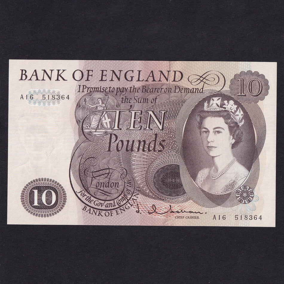 Bank of England (B299) Hollom, £10, A16, EF