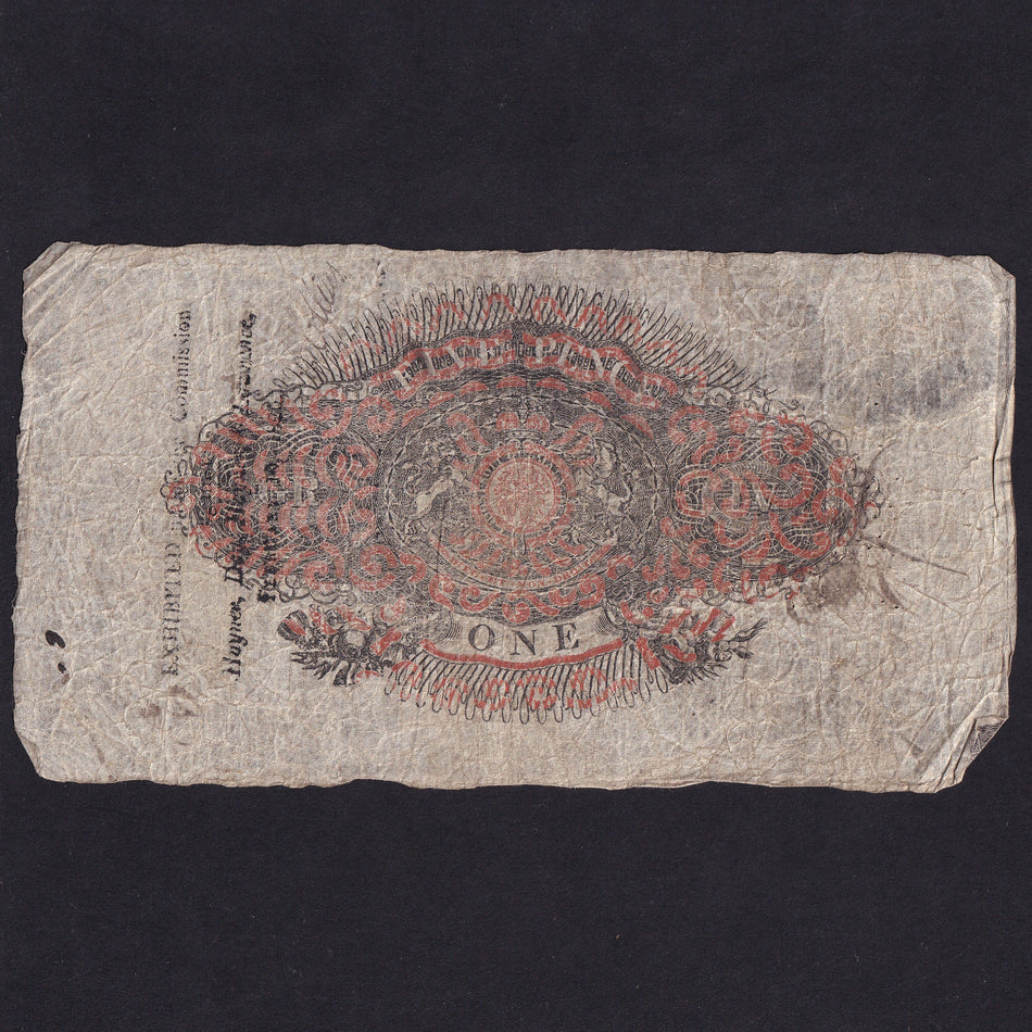 Provincial - Llanelly Bank Carmarthenshire, £1, 1825, for Haynes, Day etc., Outing 1266b, signed Geo Day, note 670, pinholes, VG