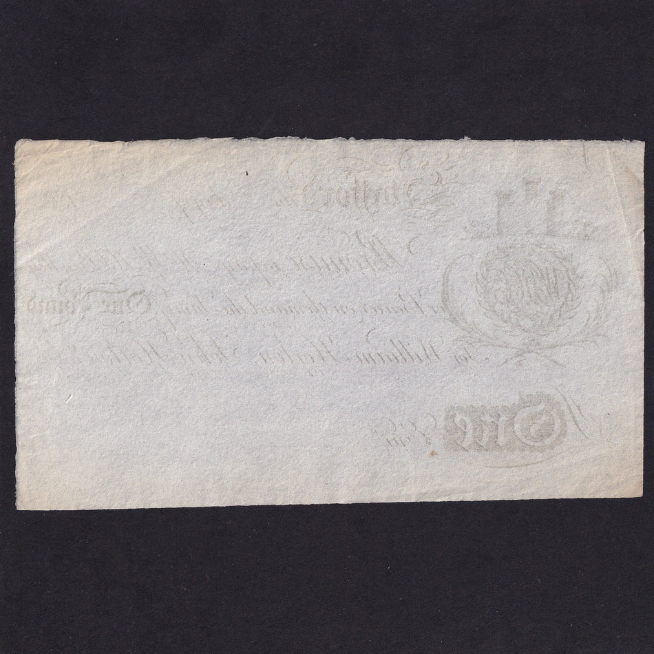 Provincial - Stafford, £1, 180X, unissued, for Horton, Outing 2023, no known issued notes, Good EF