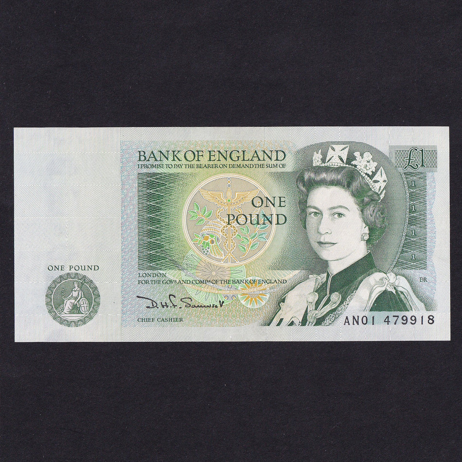 Bank of England (B341) Somerset, £1, AN01 479918, first million, UNC