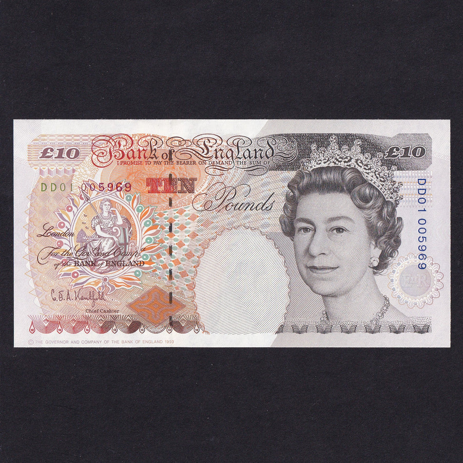 Bank of England (B369) Kentfield, £10, DD01 005969, first million, UNC